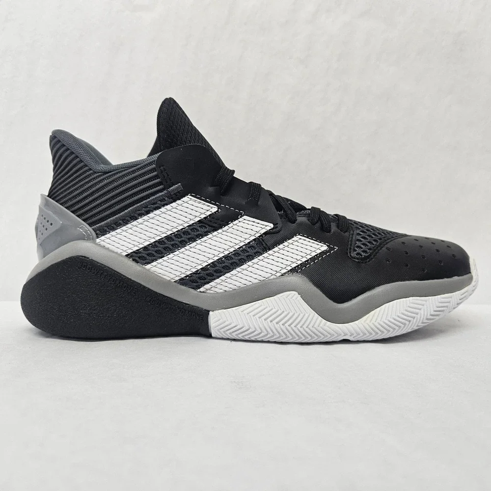 Adidas Harden Stepback Basketball Shoes EF9893 Core Black Grey Mens Size 8